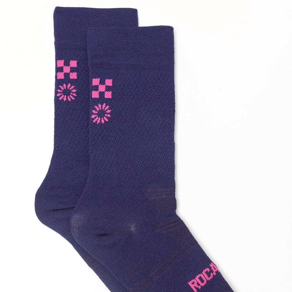 Race Socks Navy Pink
