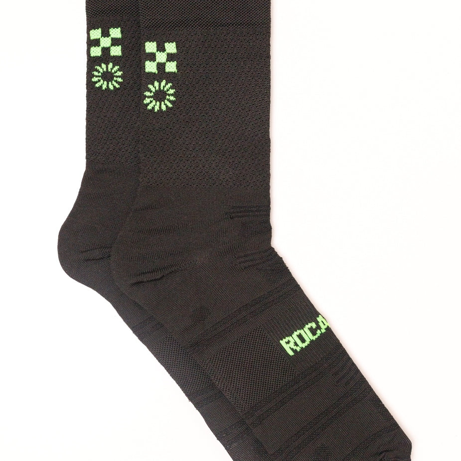 Race Socks Black Green