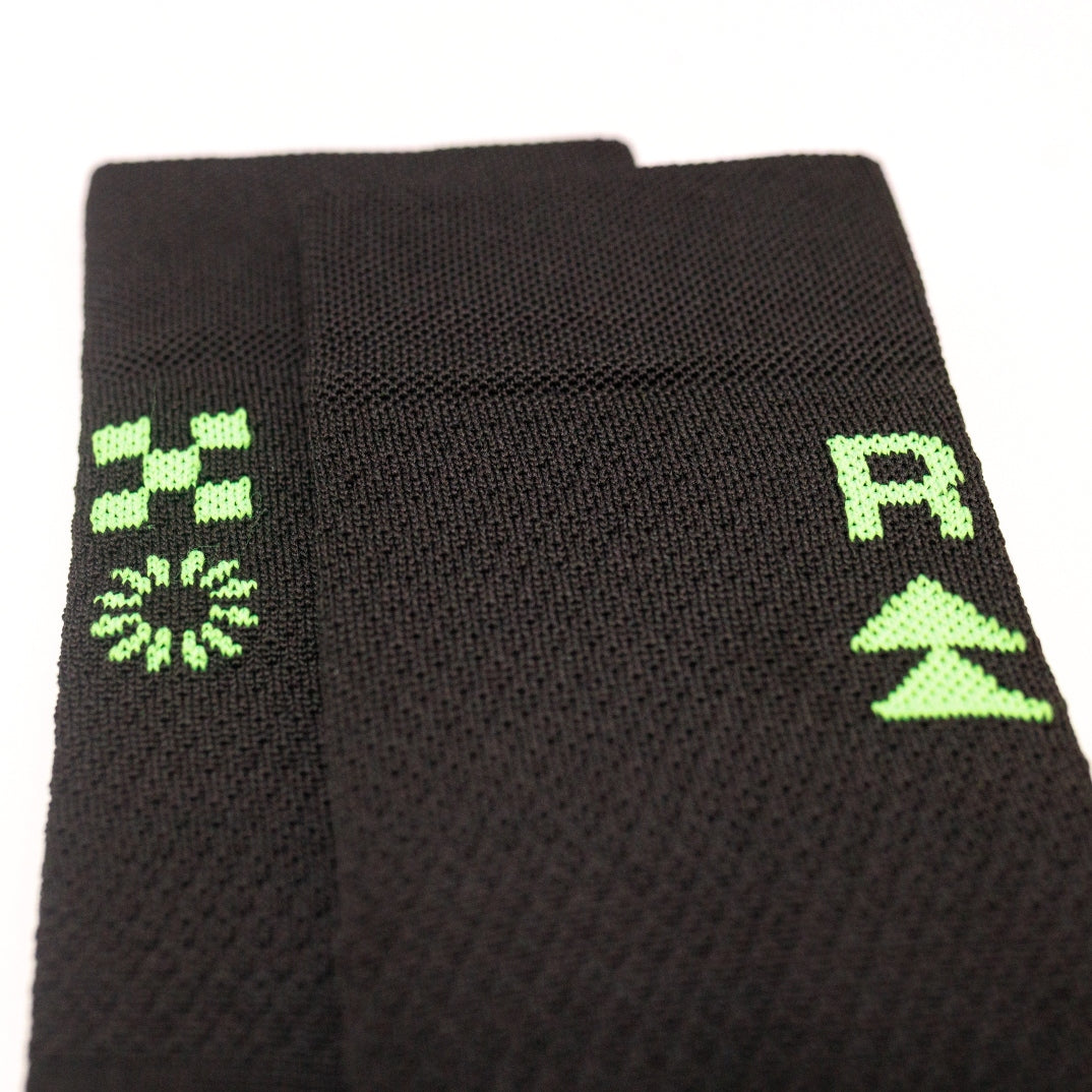 Race Socks Black Green