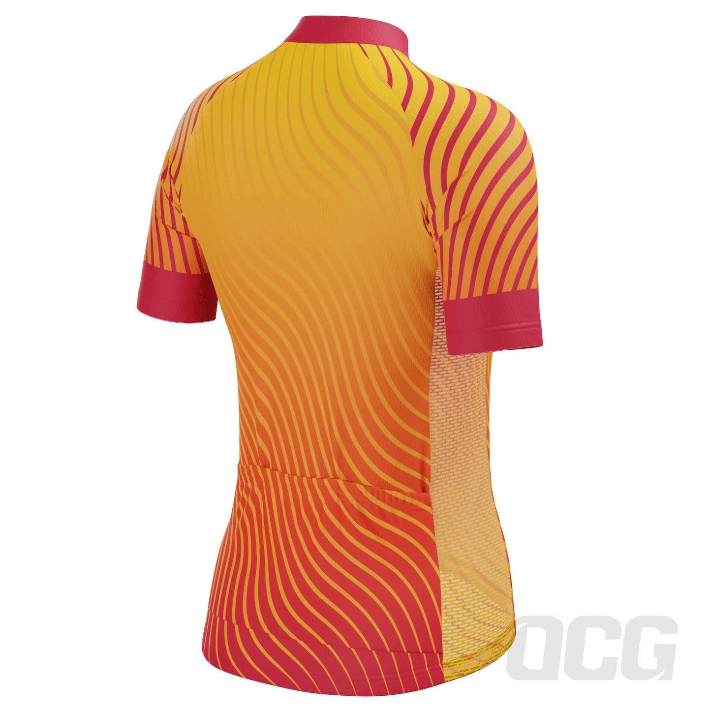 Women's Four Seasons Curvy Lines Short Sleeve Cycling Jersey