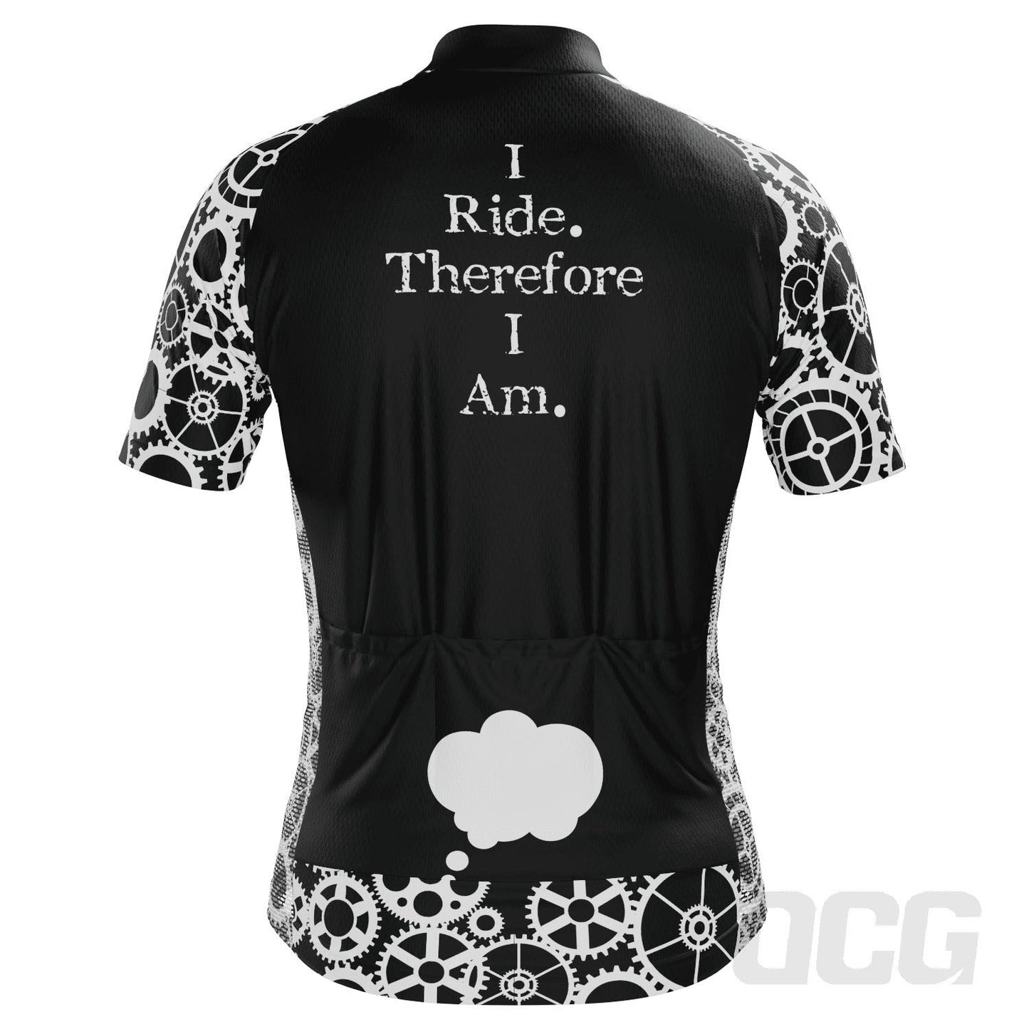Men's I Ride Therefore I Am Short Sleeve Cycling Jersey