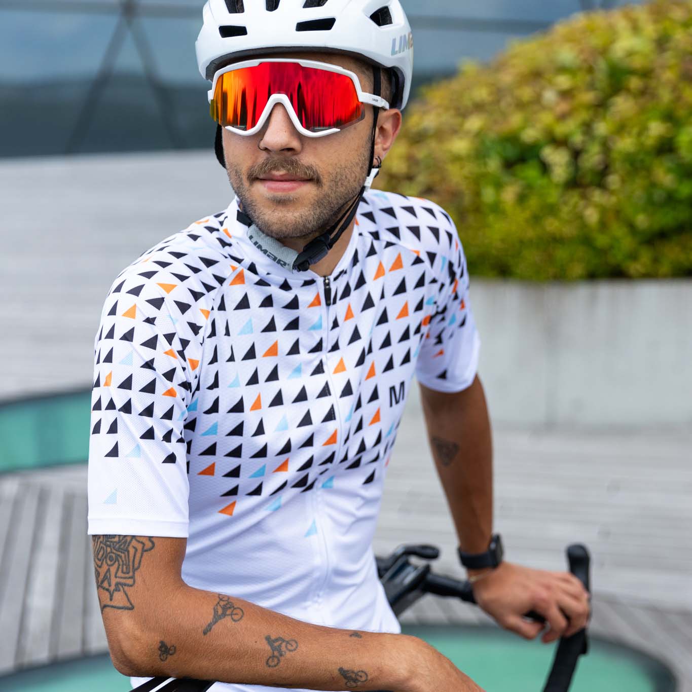 Men's White Cycling Jersey or Bibs