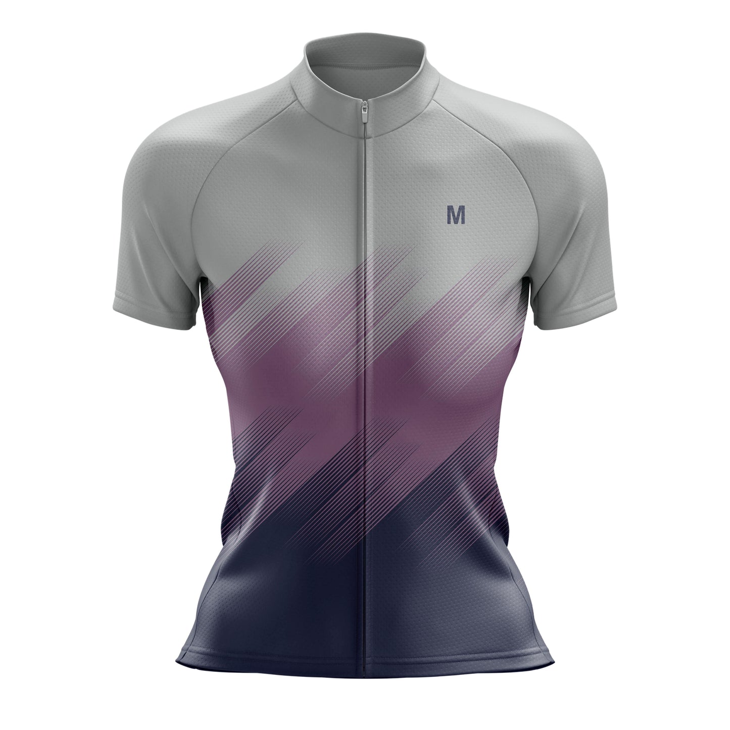 Women's Grey Gradient Cycling Jersey or Shorts