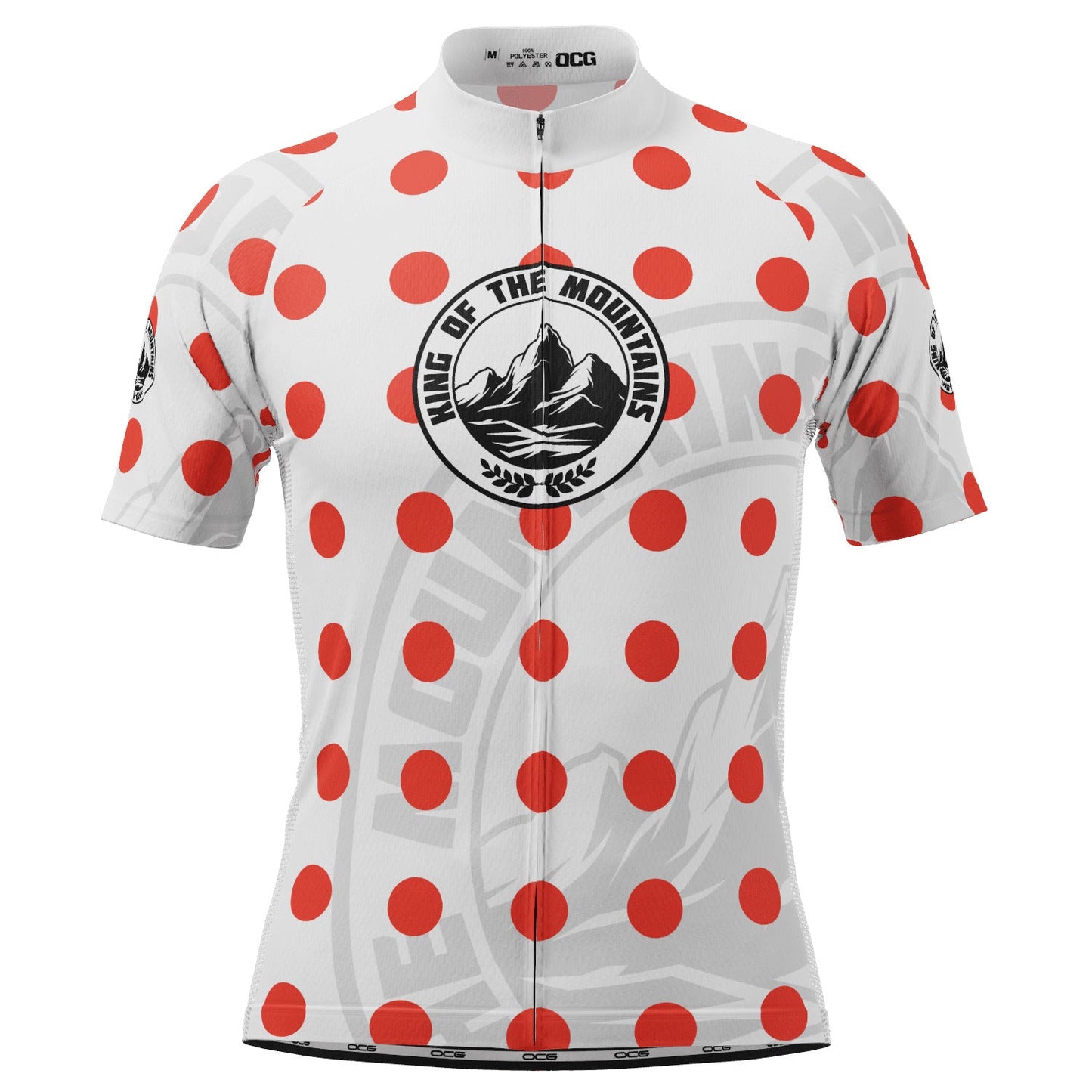 Men's Tour de France King of the Mountains Series 1 Short Sleeve Cycling Jersey