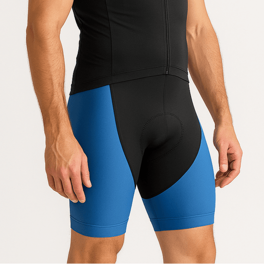 Men's Blue Gel Padded Cycling Shorts