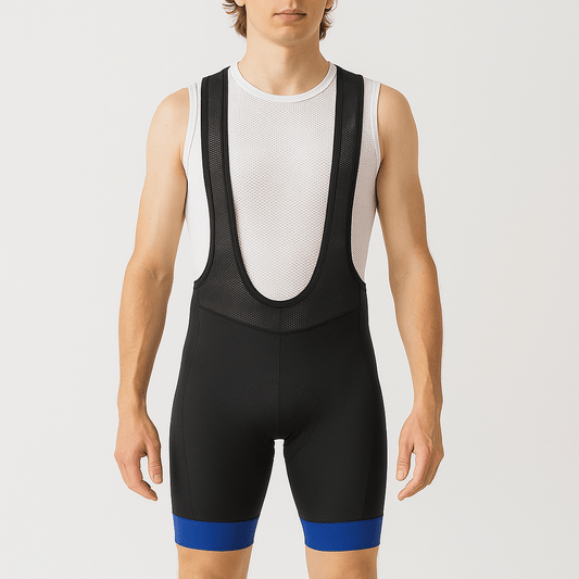 Men's Cycling Bib Shorts with Blue detail