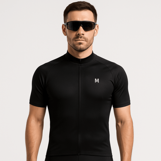 Men's Black Cycling Jersey
