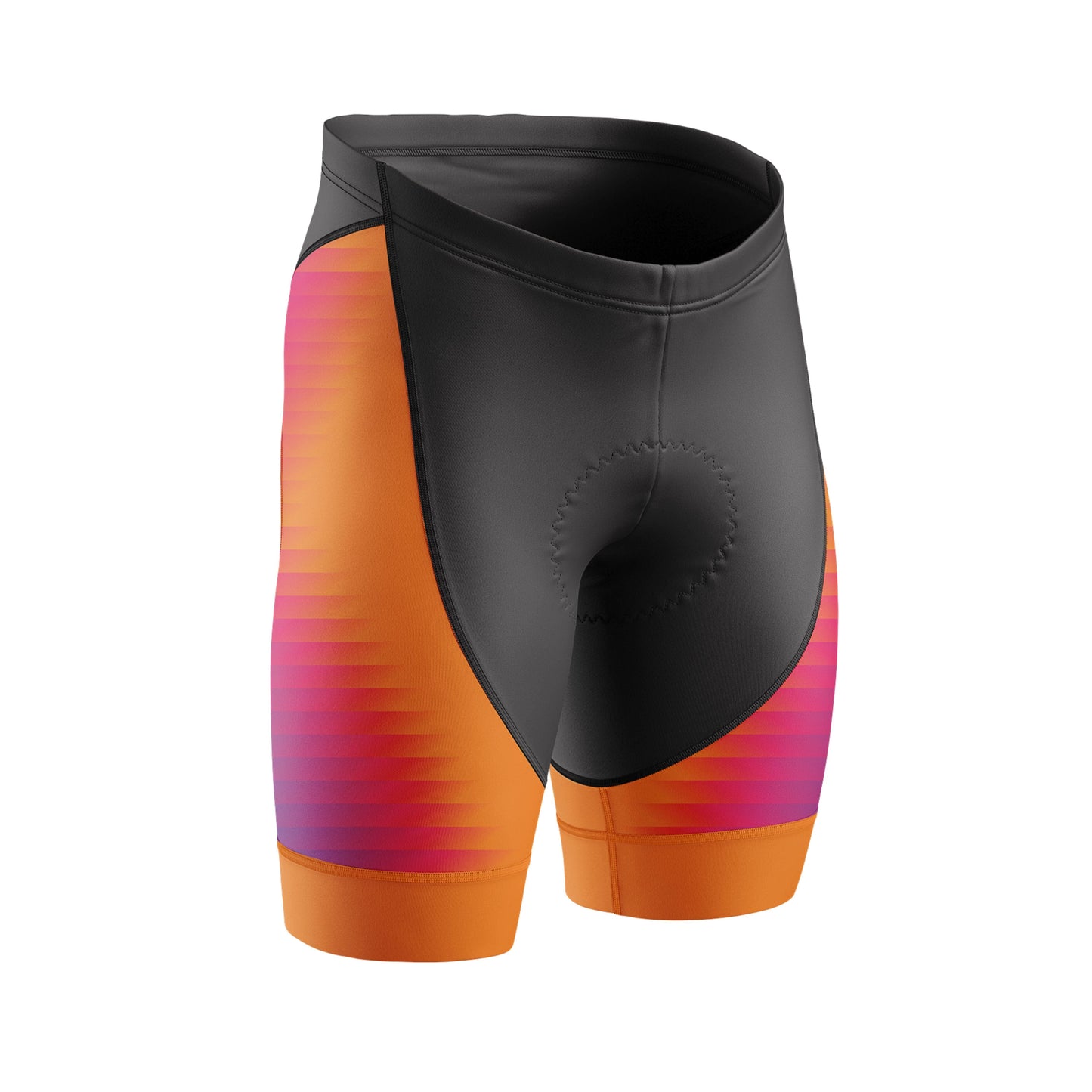 Women's Orange Gradient Cycling Jersey or Shorts
