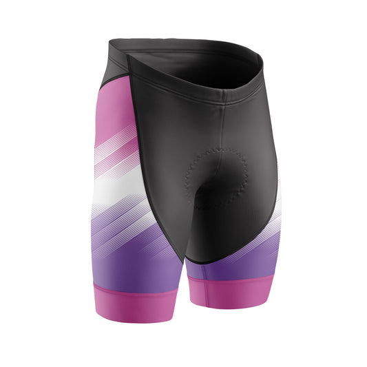 Women Pink Gradient Cycling Shorts