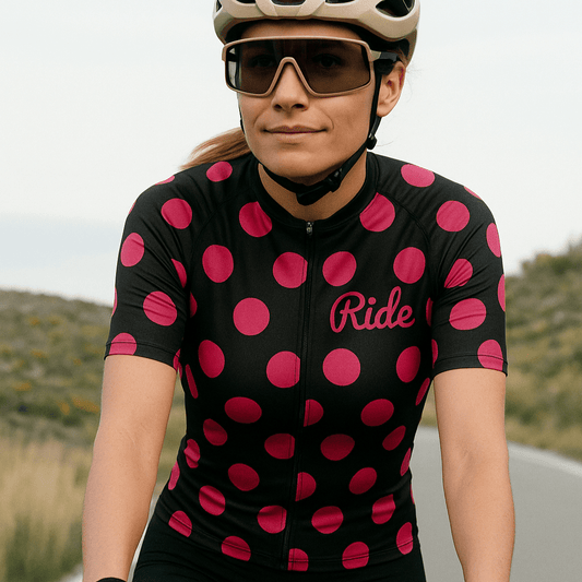 Women's Pink Dots Cycling Jersey