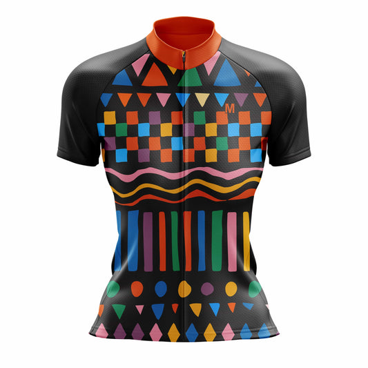 Women's Tribe Cycling Jersey - Black