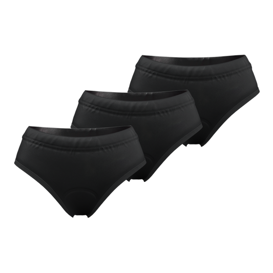 Women's Plain Gel Padded Cycling Underwear-Briefs Bundle
