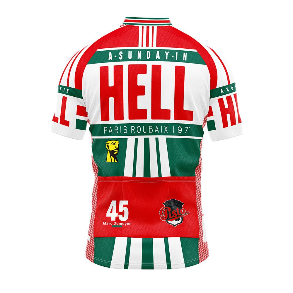 A Sunday in Hell Paris-Roubaix Retro Cycling Jersey