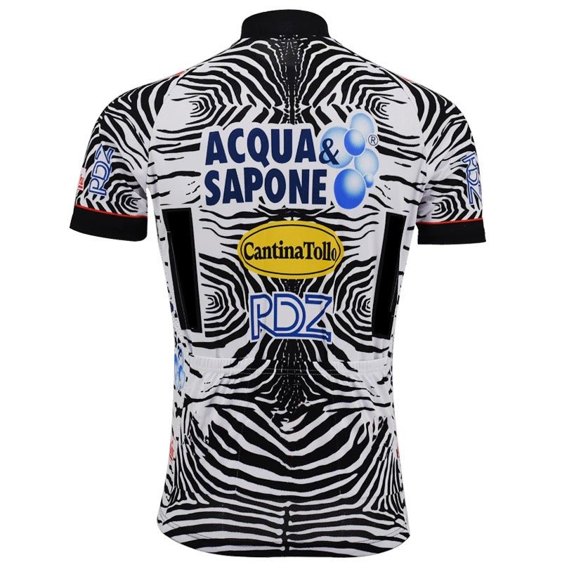 Acqua Sapone Cantina Tollo Zebra Retro Cycling Team Kit