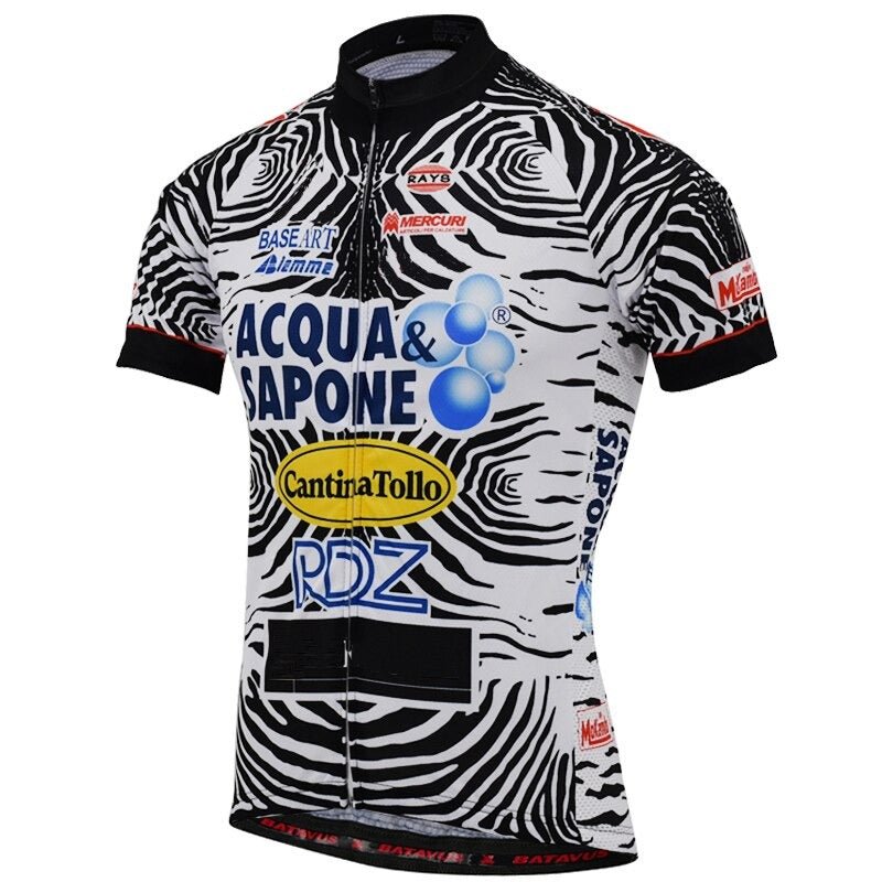 Acqua Sapone Cantina Tollo Zebra Retro Cycling Team Kit