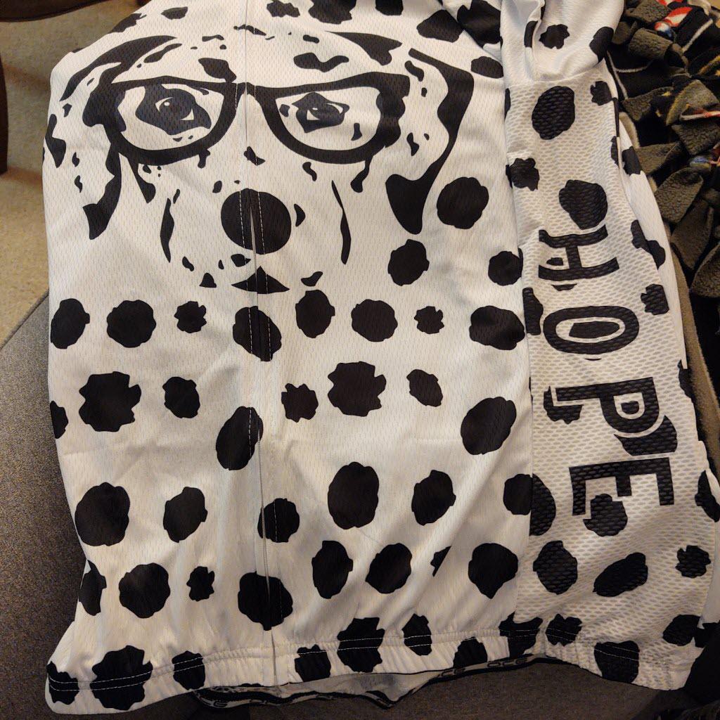 Women's Dalmatian Dog Short Sleeve Cycling Jersey