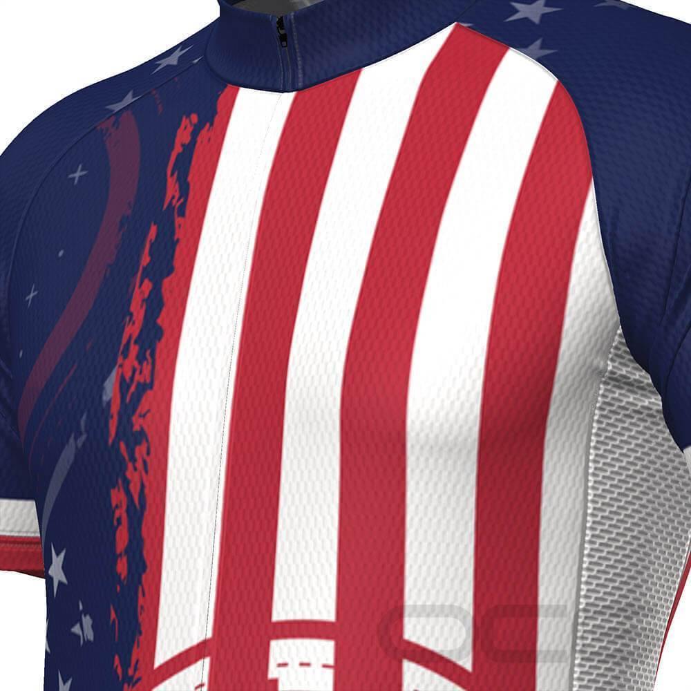 Men's USAF United States Air Force Short Sleeve Cycling Jersey