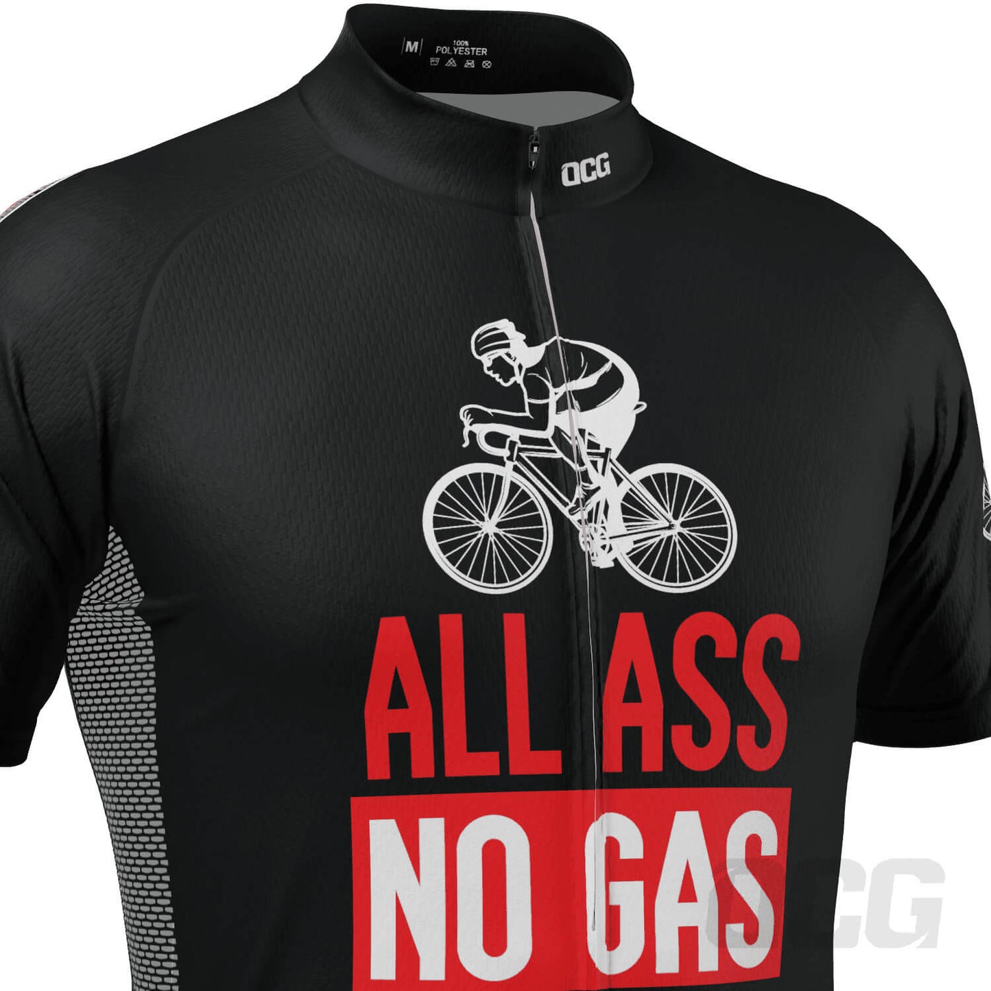 Men's All Ass No Gas Short Sleeve Cycling Jersey