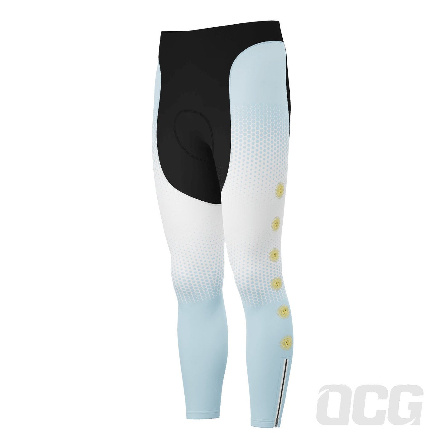 Men's World Countries Team Argentina Icon Gel Padded Cycling Bib-Tights
