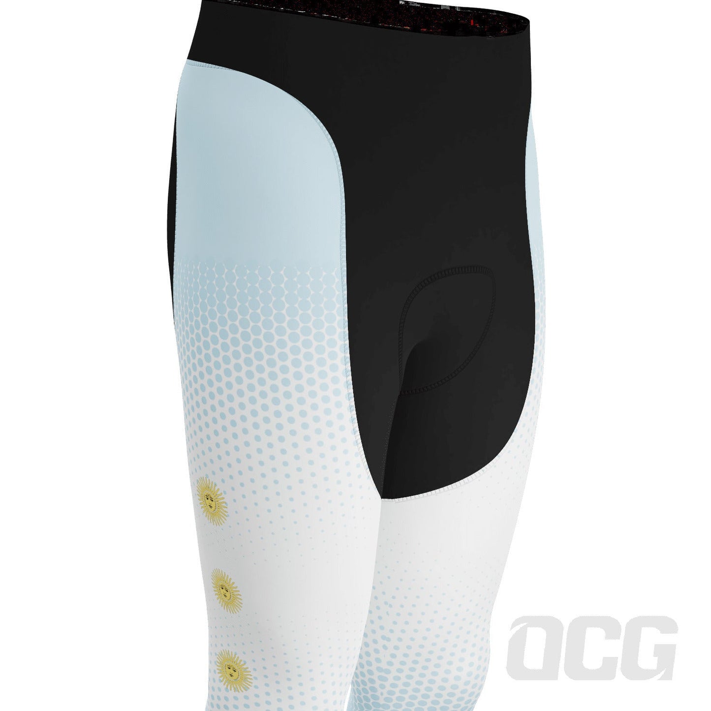 Men's World Countries Team Argentina Icon Gel Padded Cycling Bib-Tights