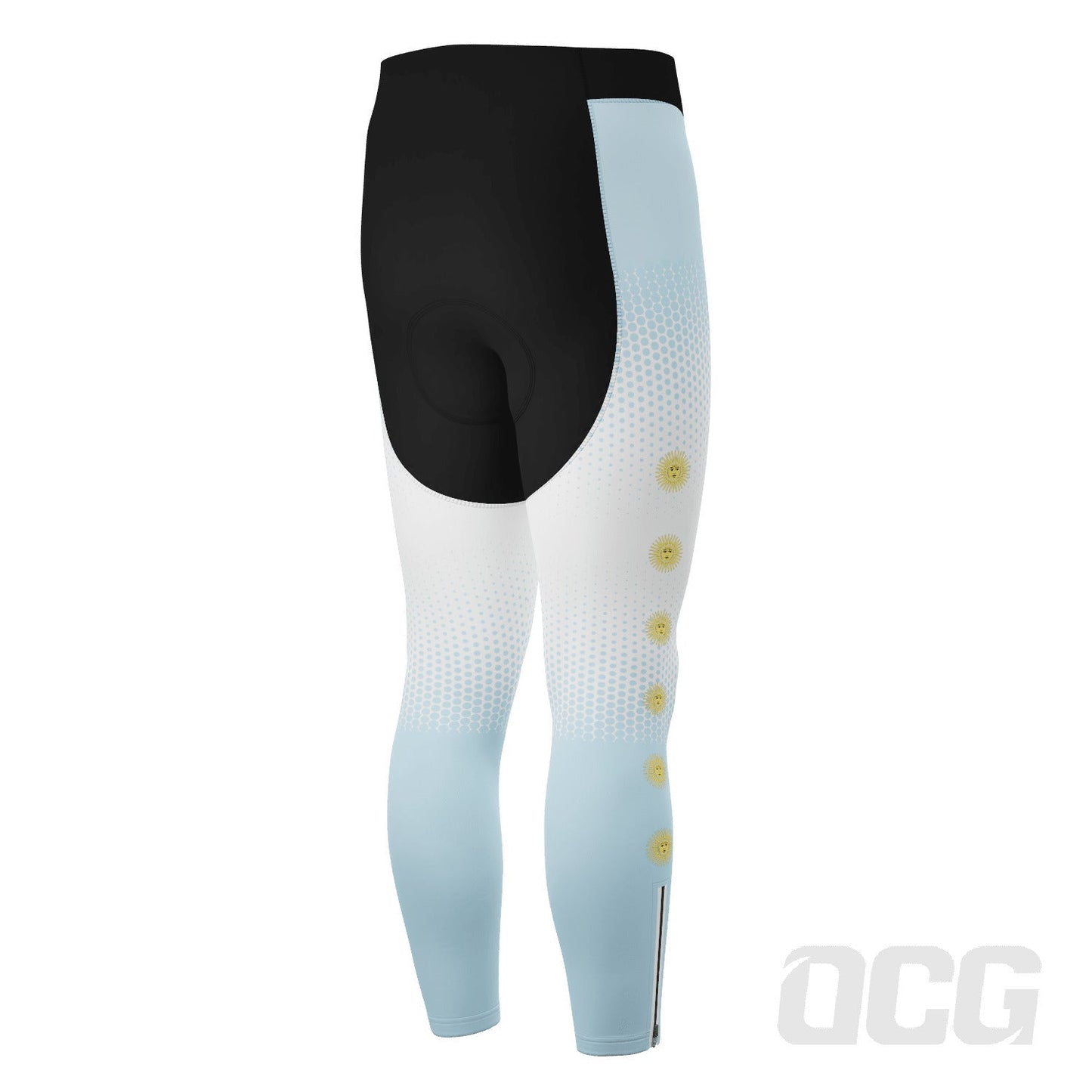 Men's World Countries Team Argentina Icon Gel Padded Cycling Bib-Tights