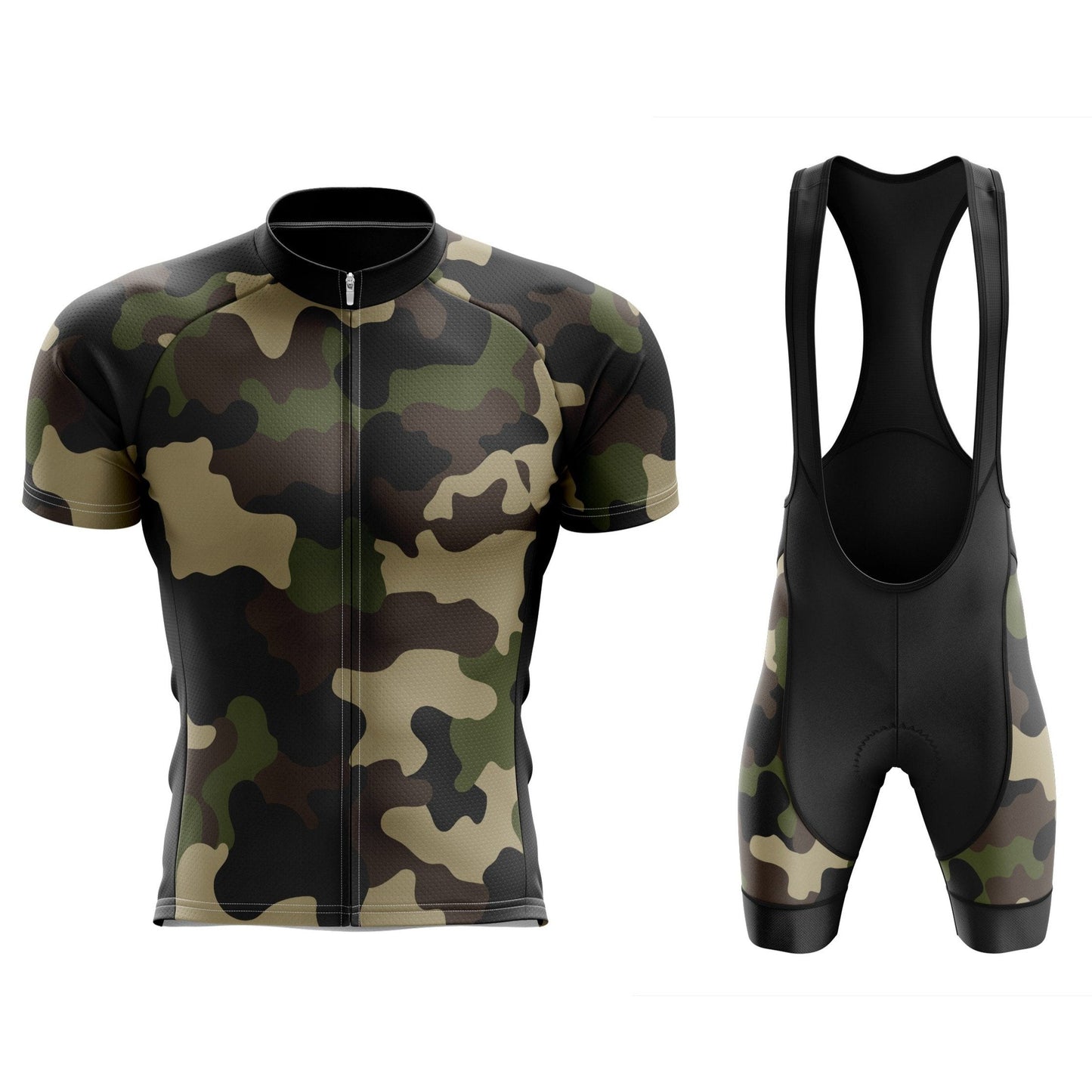 Army Camouflage Cycling Jersey or Bibs