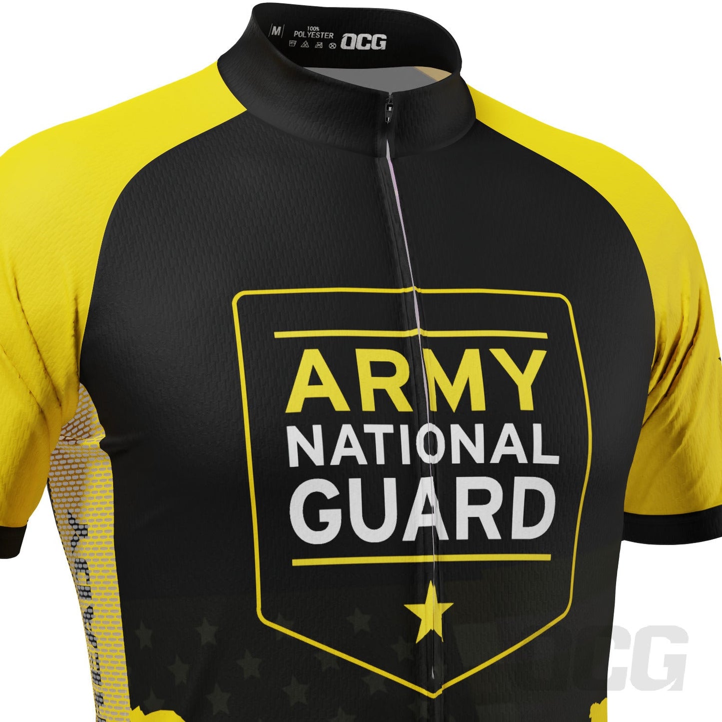 Men's USAF Army National Guard Short Sleeve Cycling Jersey