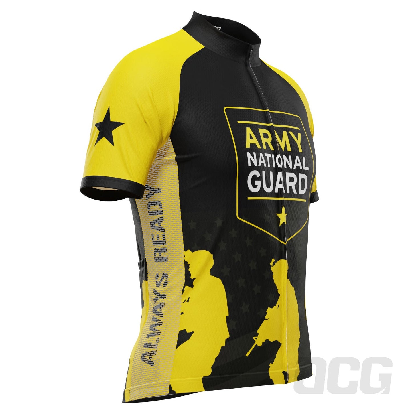 Men's USAF Army National Guard Short Sleeve Cycling Jersey