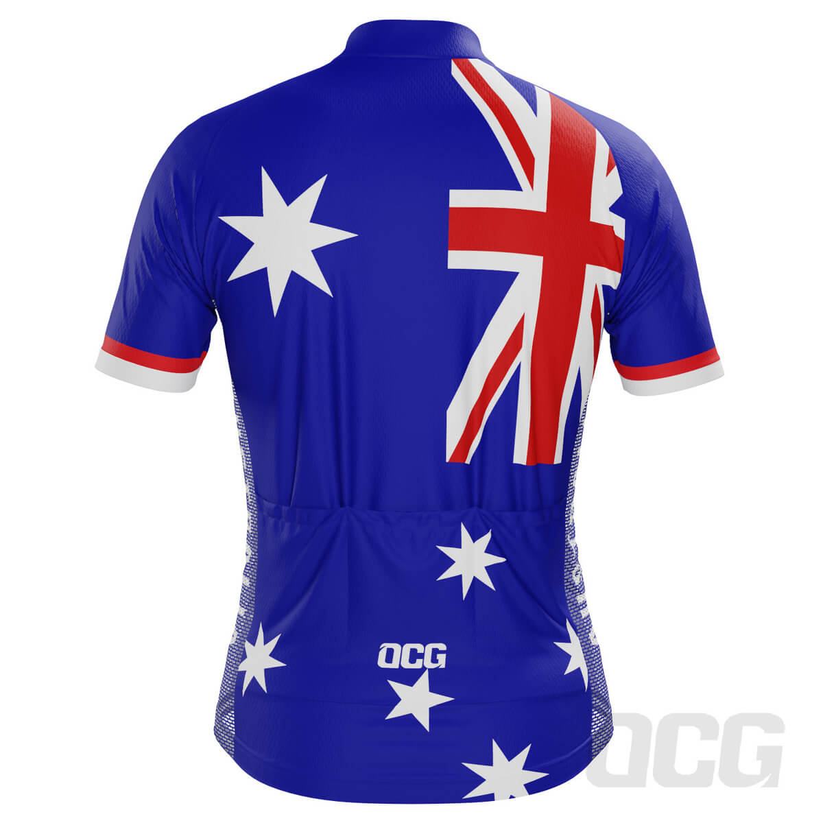 Men's Australia Flag Southern Cross Short Sleeve Cycling Jersey