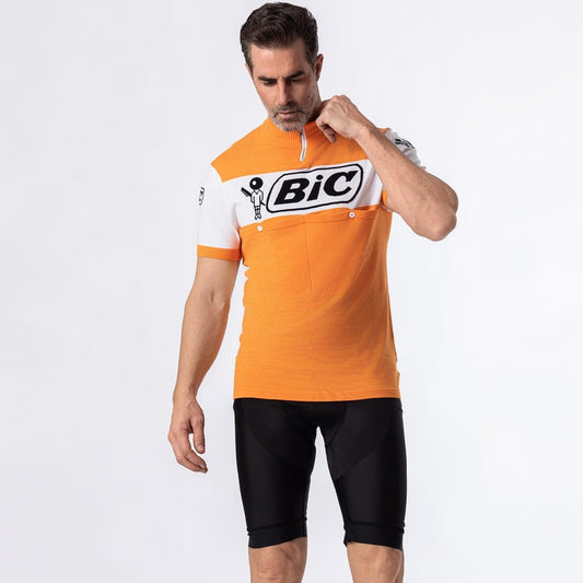 Bic Merino Wool Blend - Retro Cycling Jersey