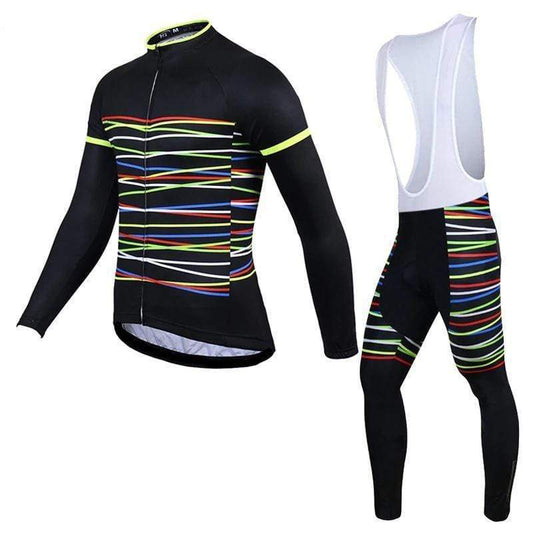 Black Lines Winter Cycling Jersey or Bib Pants