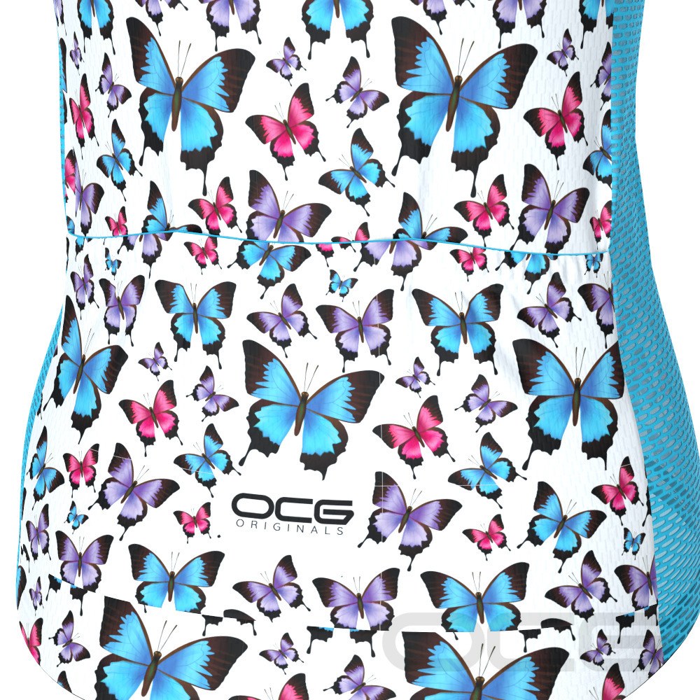 Women's Butterfly Spin Short Sleeve Cycling Jersey