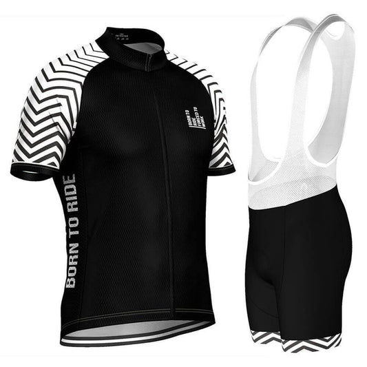 Men's Born To Ride Forced To Work 2 Piece Cycling Kit