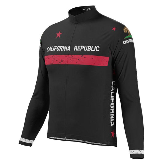 Men's California Republic Long Sleeve Cycling Jersey