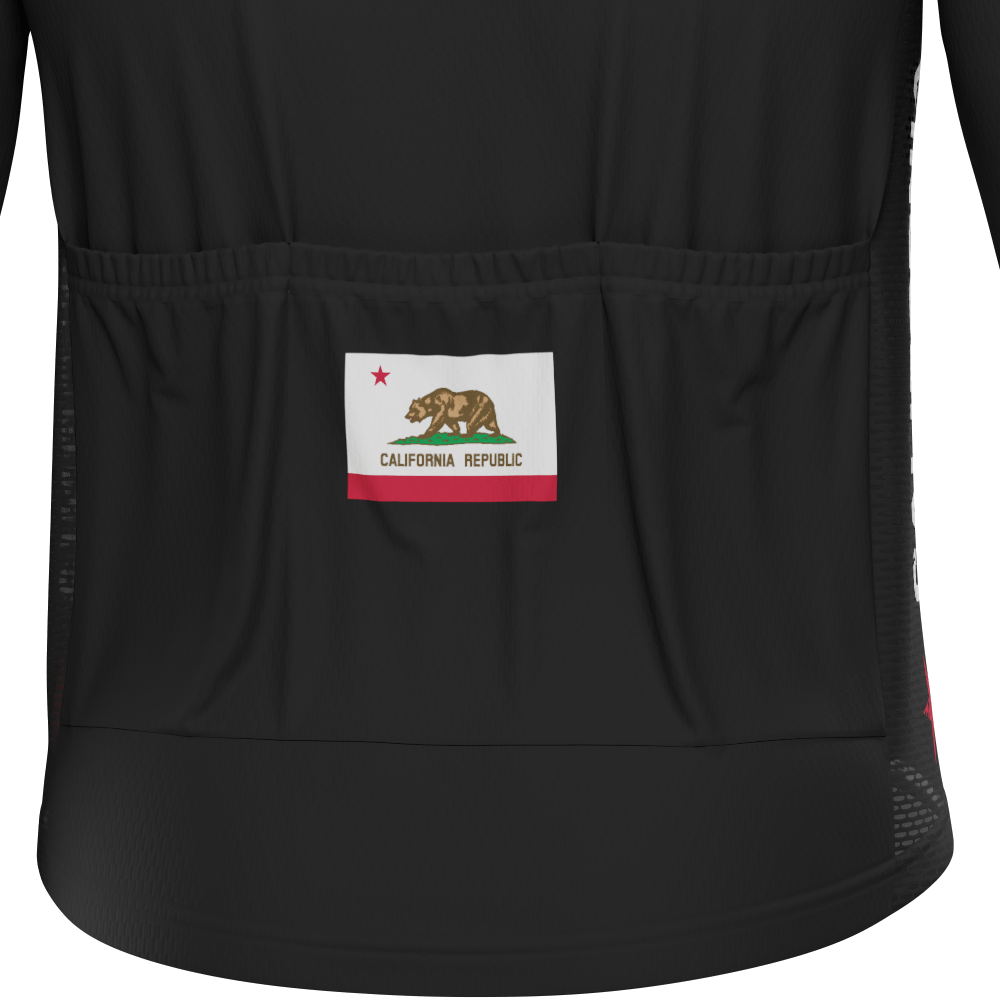Men's California Republic Long Sleeve Cycling Jersey
