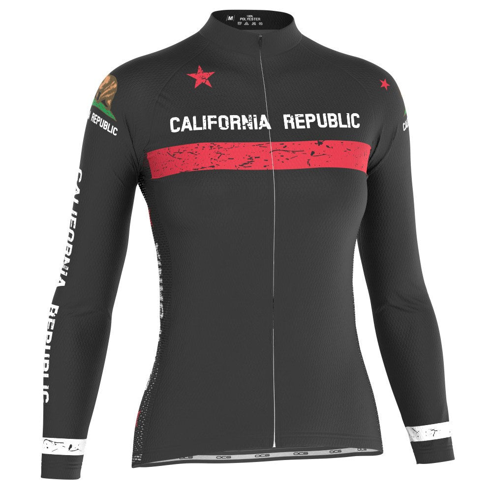 Women's California Republic Long Sleeve Cycling Jersey