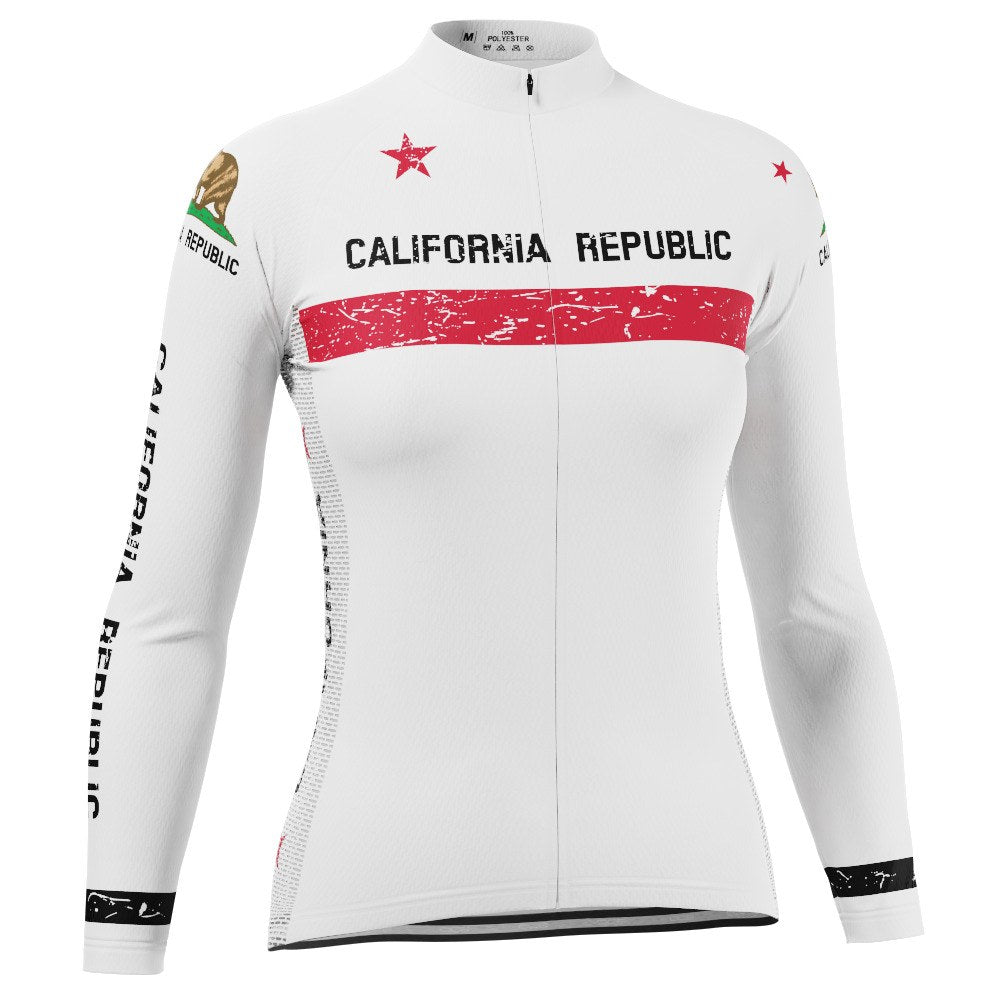 Women's California Republic Long Sleeve Cycling Jersey