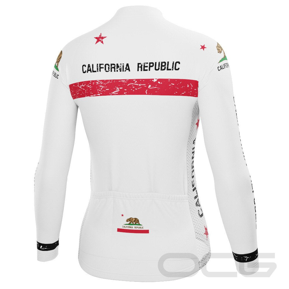 Women's California Republic Long Sleeve Cycling Jersey