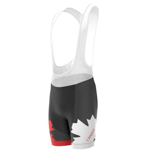 Men's Canada Maple Leaf National Flag Gel Padded Cycling Bib