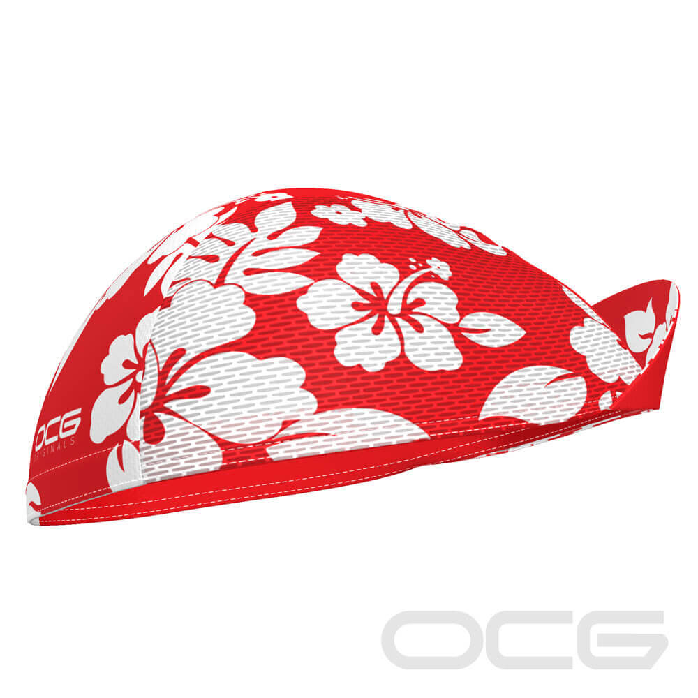 Unisex Hawaiian Aloha Floral Quick Dry Cycling Cap