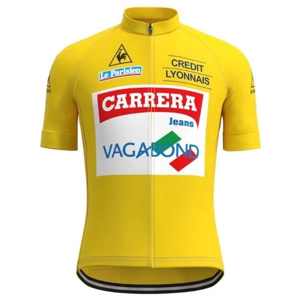 Carrera Jeans 1987 Tour de France Retro Cycling Jersey Set