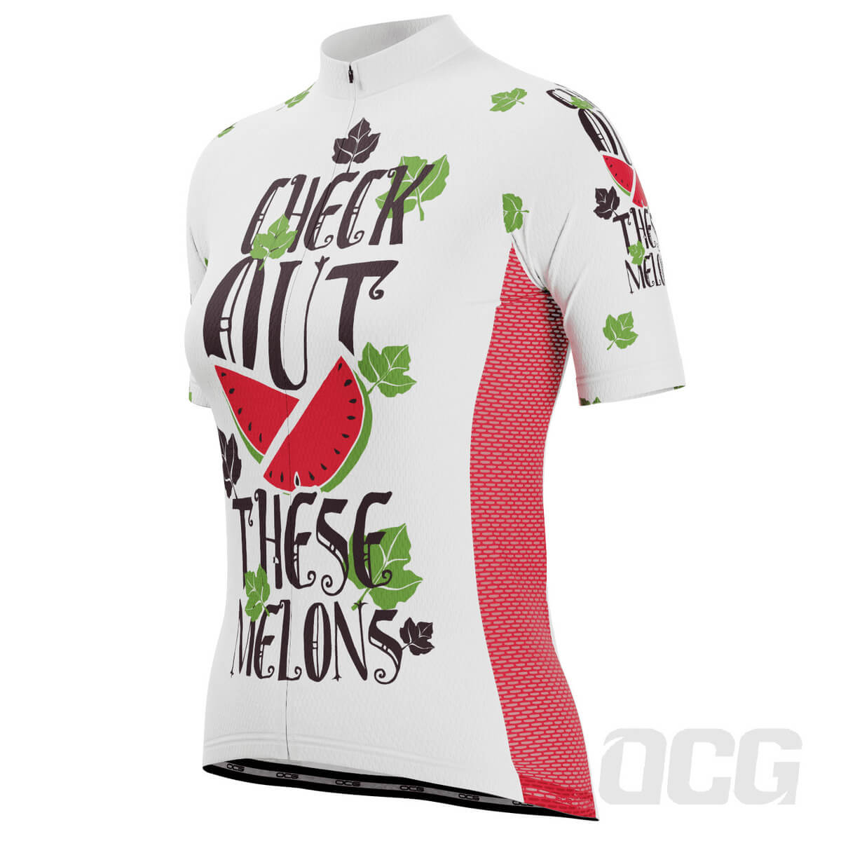 Women's Check Out These Melons Short Sleeve Cycling Jersey