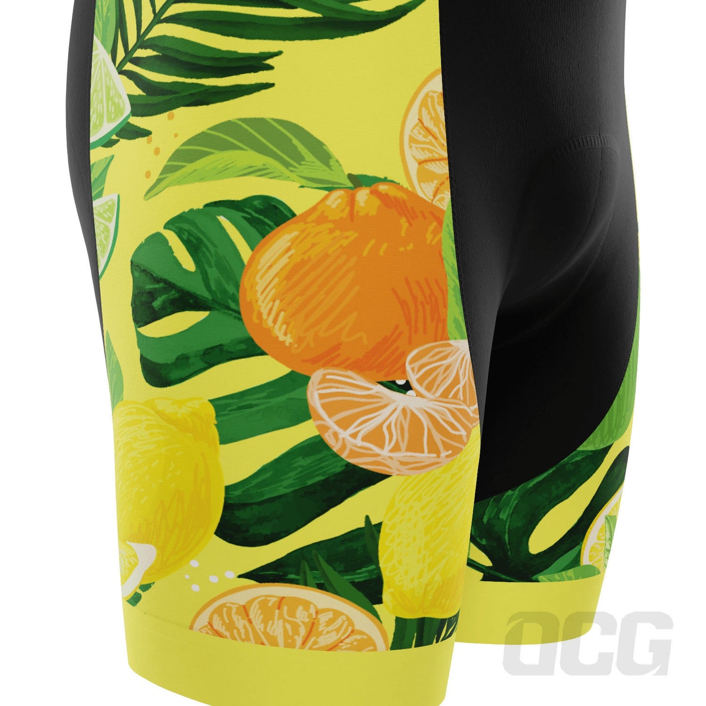 Men's Citrus Explosion Gel Padded Cycling Bib