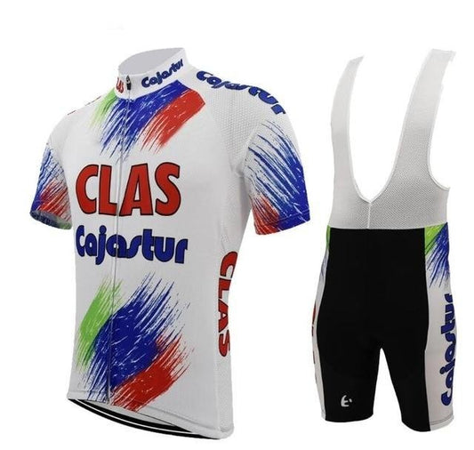 CLAS Cajastur Retro Cycling Jersey Set