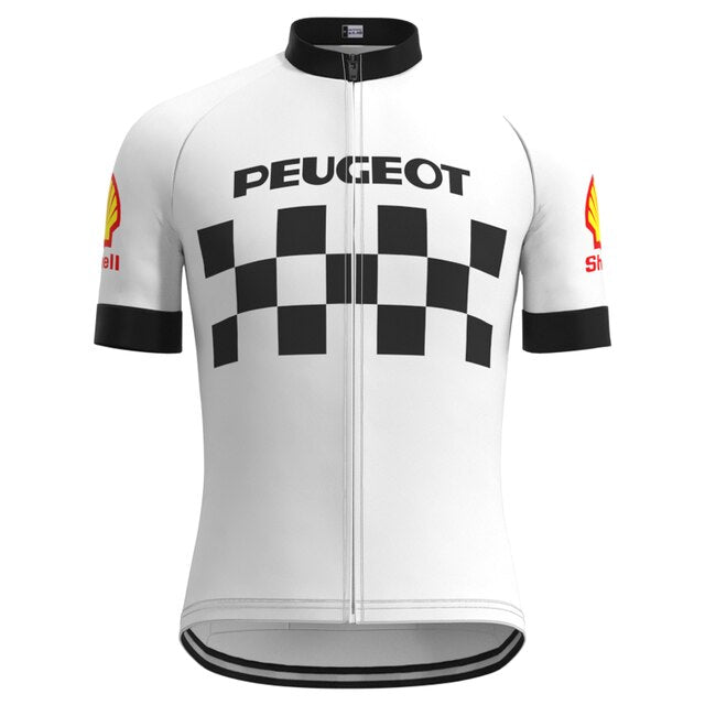 Classic 1960s Peugeot Retro Cycling Jersey Set