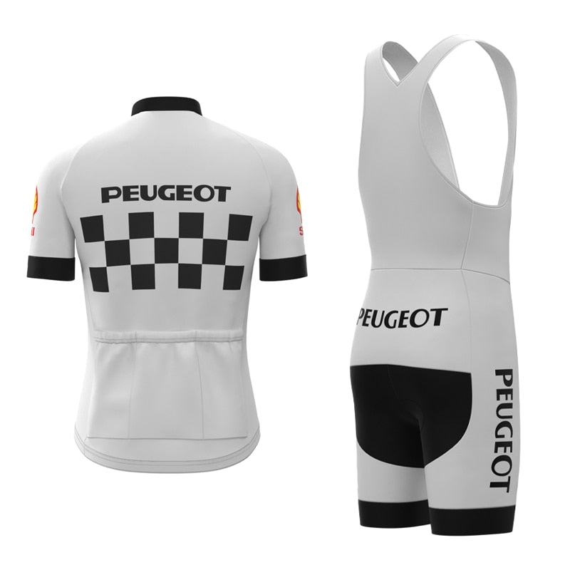 Classic 1960s Peugeot Retro Cycling Jersey Set