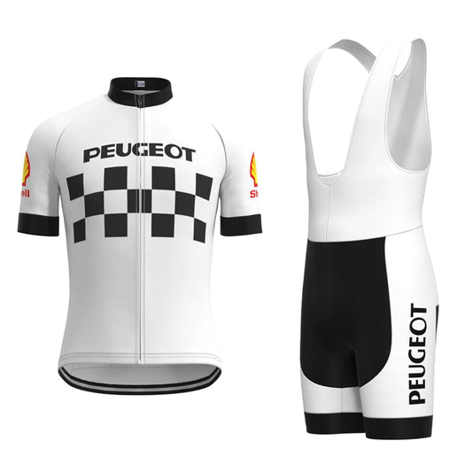 Classic 1960s Peugeot Retro Cycling Jersey Set