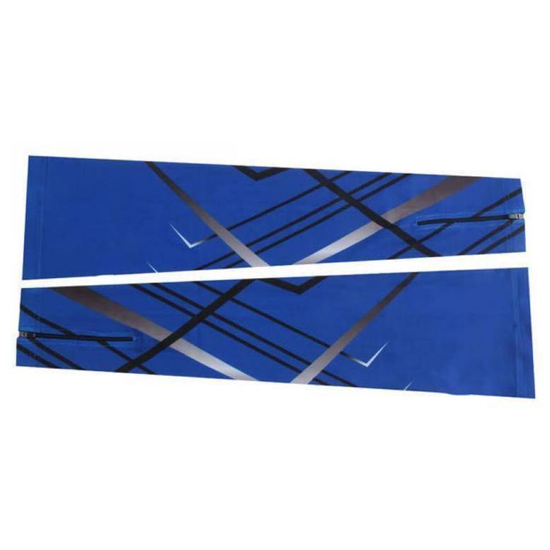 Unisex Classic Blue Stripe Quick Dry Cycling Leg-Warmers