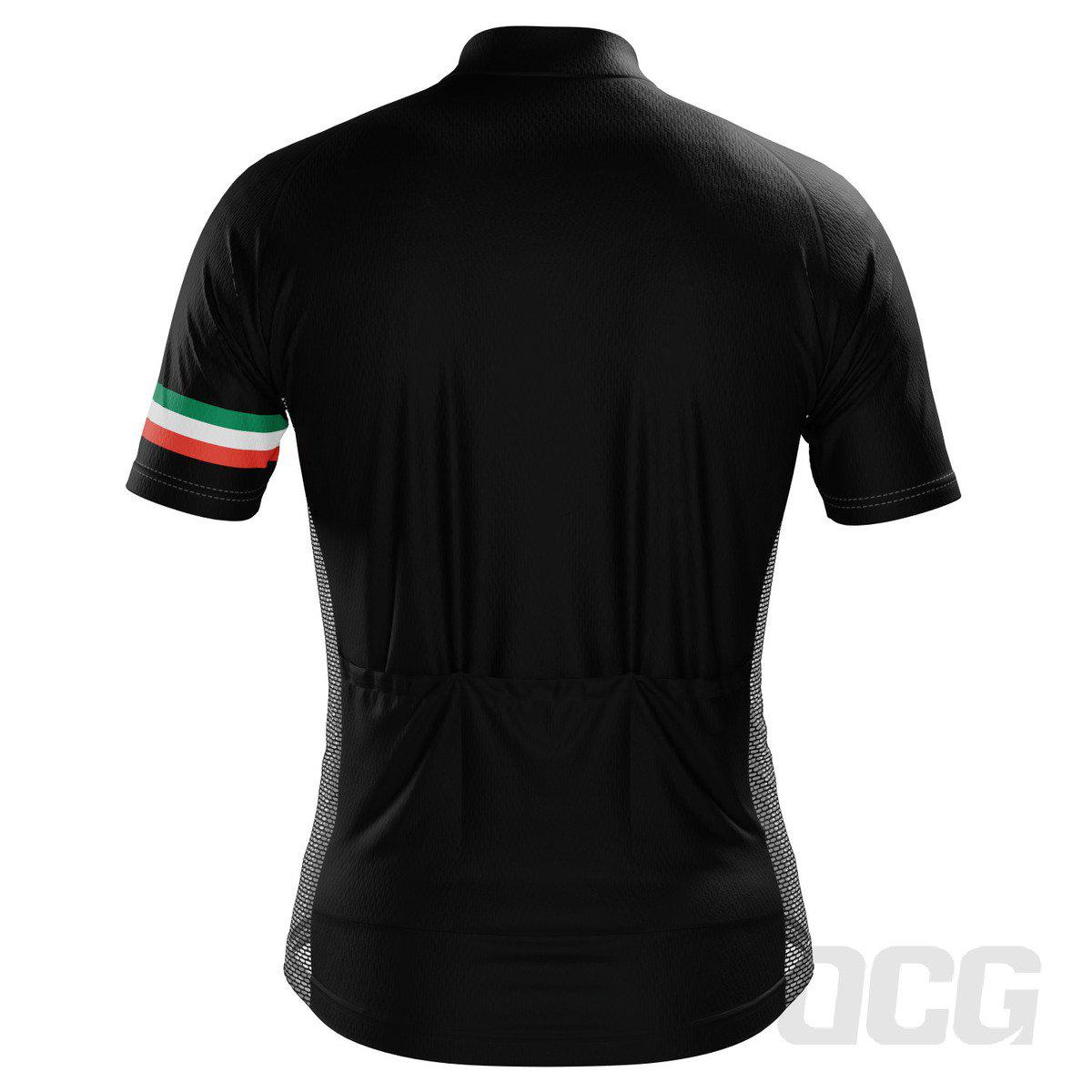 Men's Classic Italia National Flag Short Sleeve Cycling Jersey