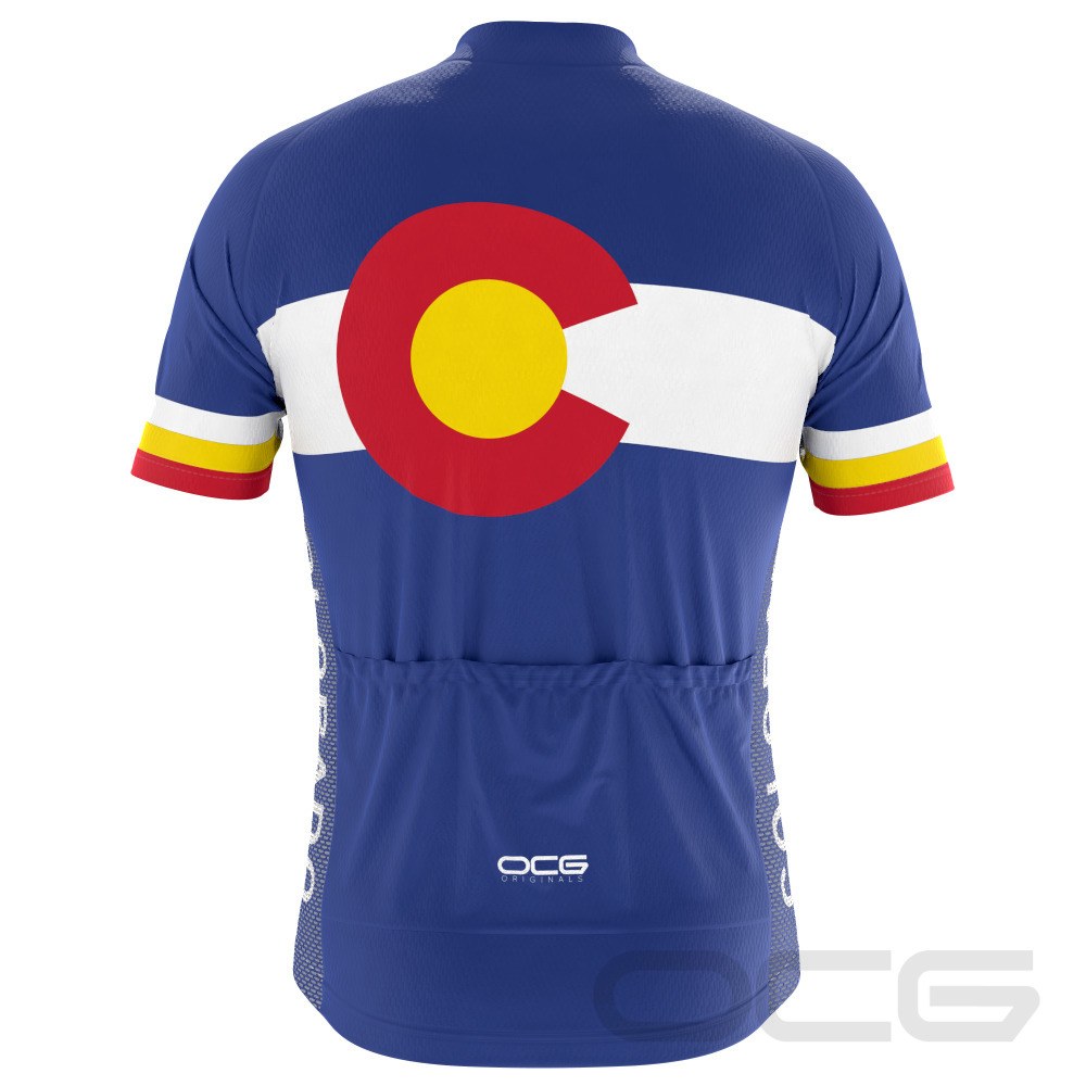 Men's Colorado US State Icon Short Sleeve Cycling Jersey